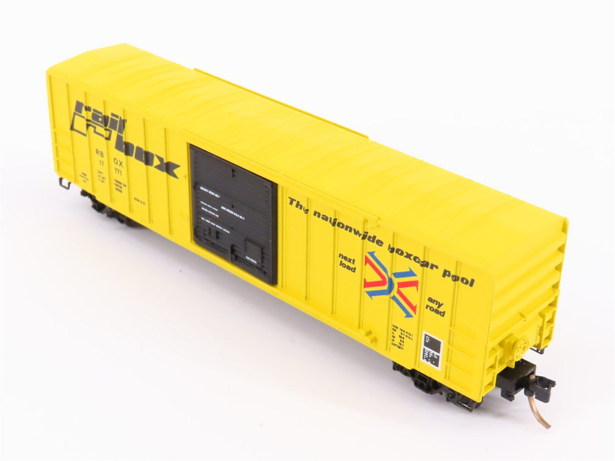 N Scale Kadee Micro-Trains MTL 25012 RBOX Railbox 50&#39; Rib Side Box Car #17771