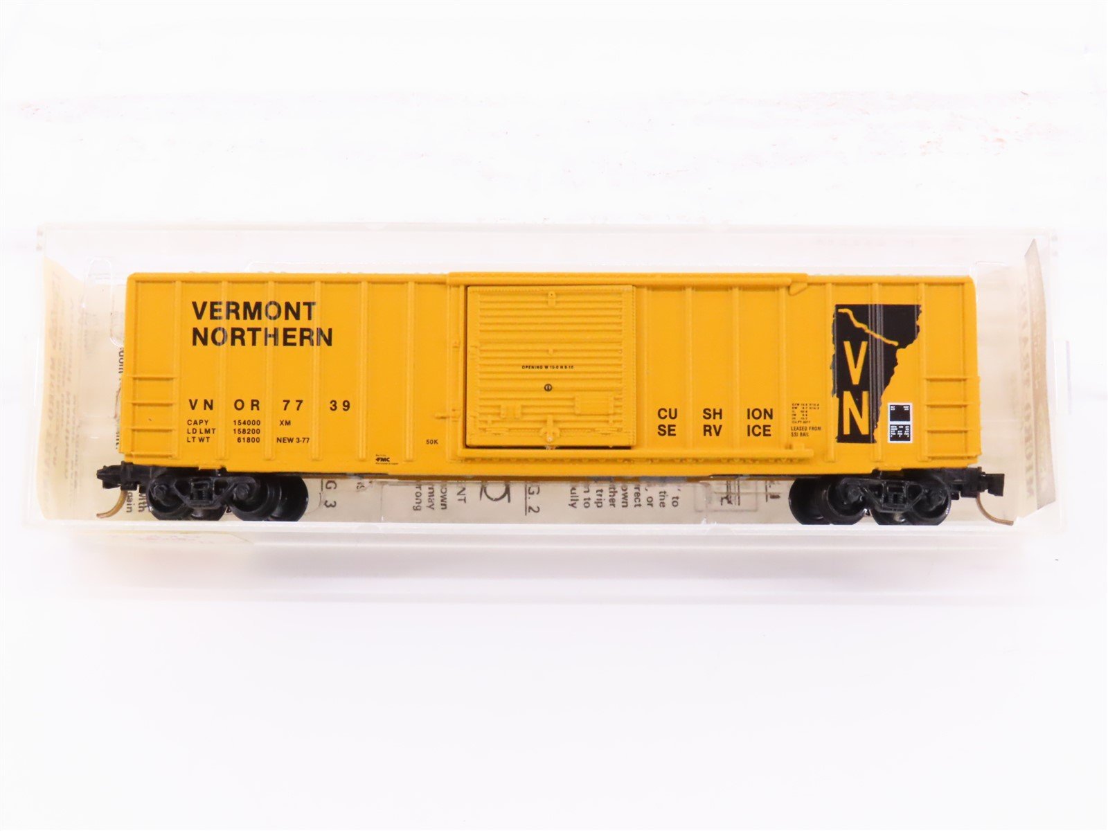 N Scale Kadee Micro-Trains MTL 25420 VN Vermont Northern 50' Box Car #7739