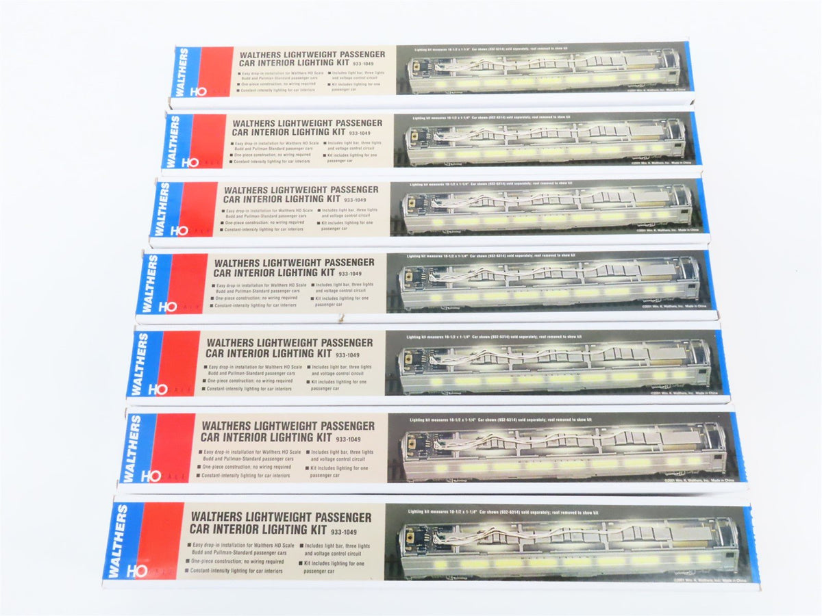 Lot of 12 HO Scale Walthers 933-1049 &amp; 933-1089 Budd/PS Passenger Lighting Kits