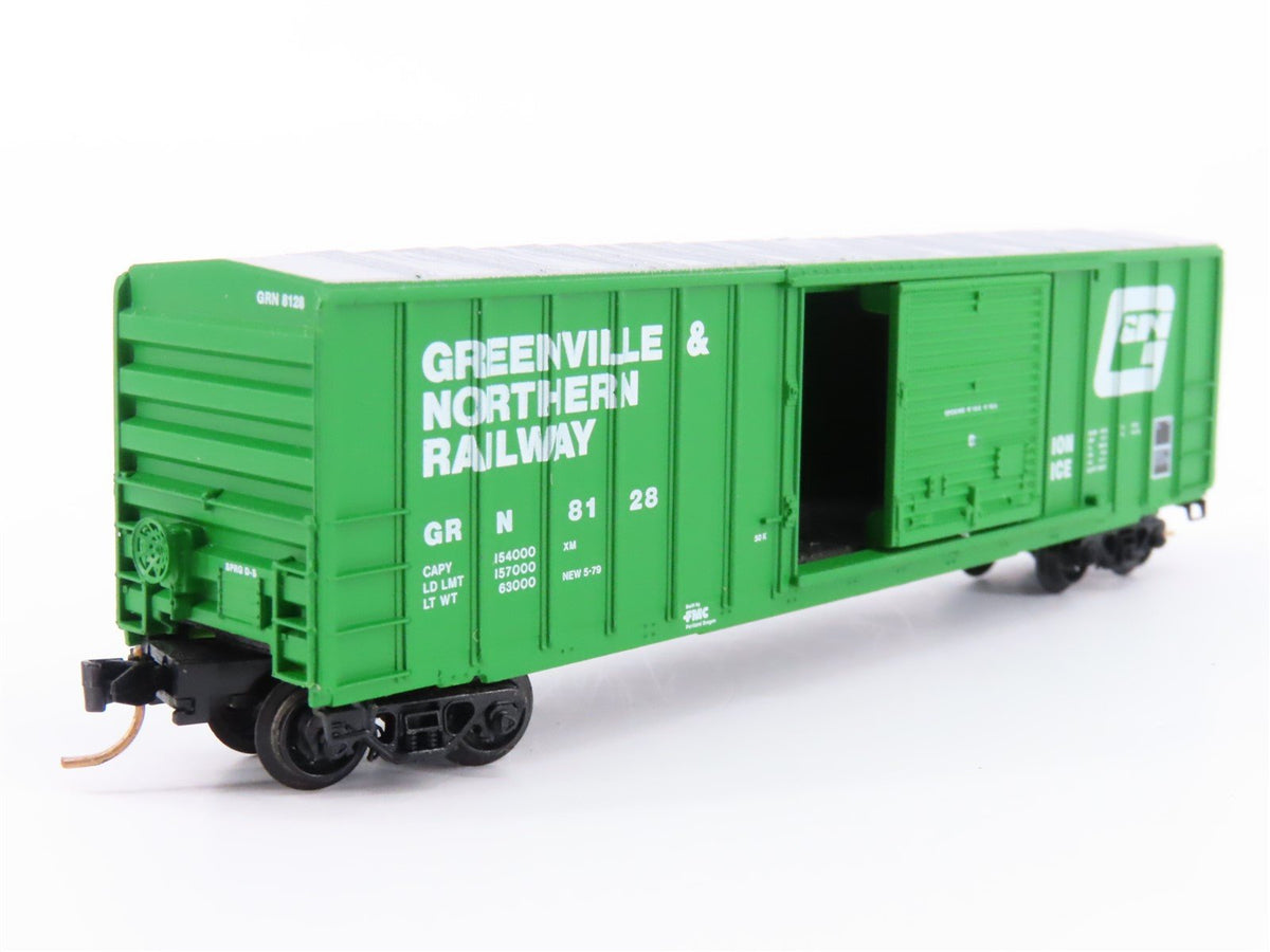 N Scale Kadee Micro-Trains MTL 25210 GRN Greenville &amp; Northern 50&#39; Box Car #8128