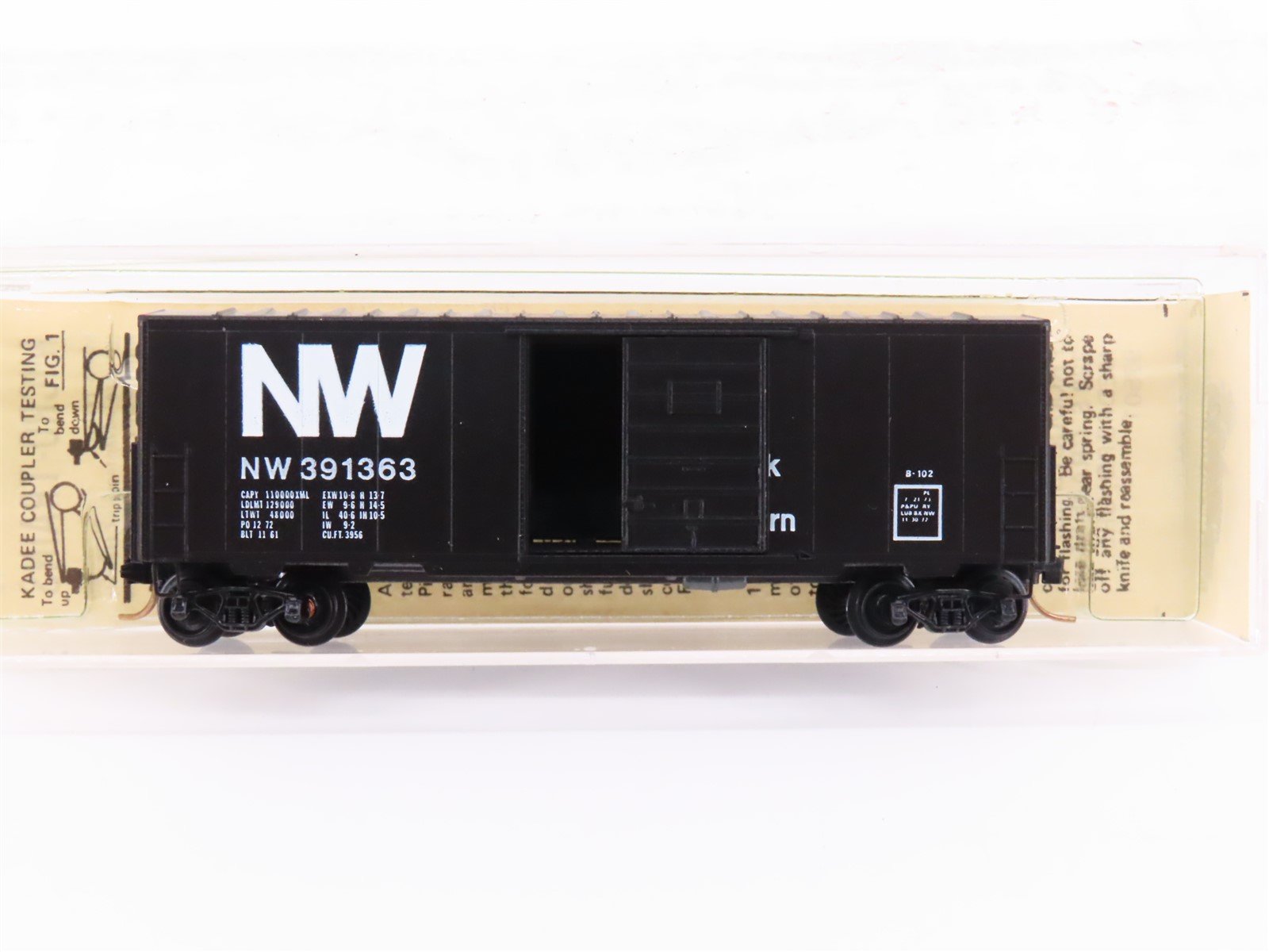 N Scale Kadee Micro-Trains MTL 24030 NW Norfolk & Western 40' Box Car #391363