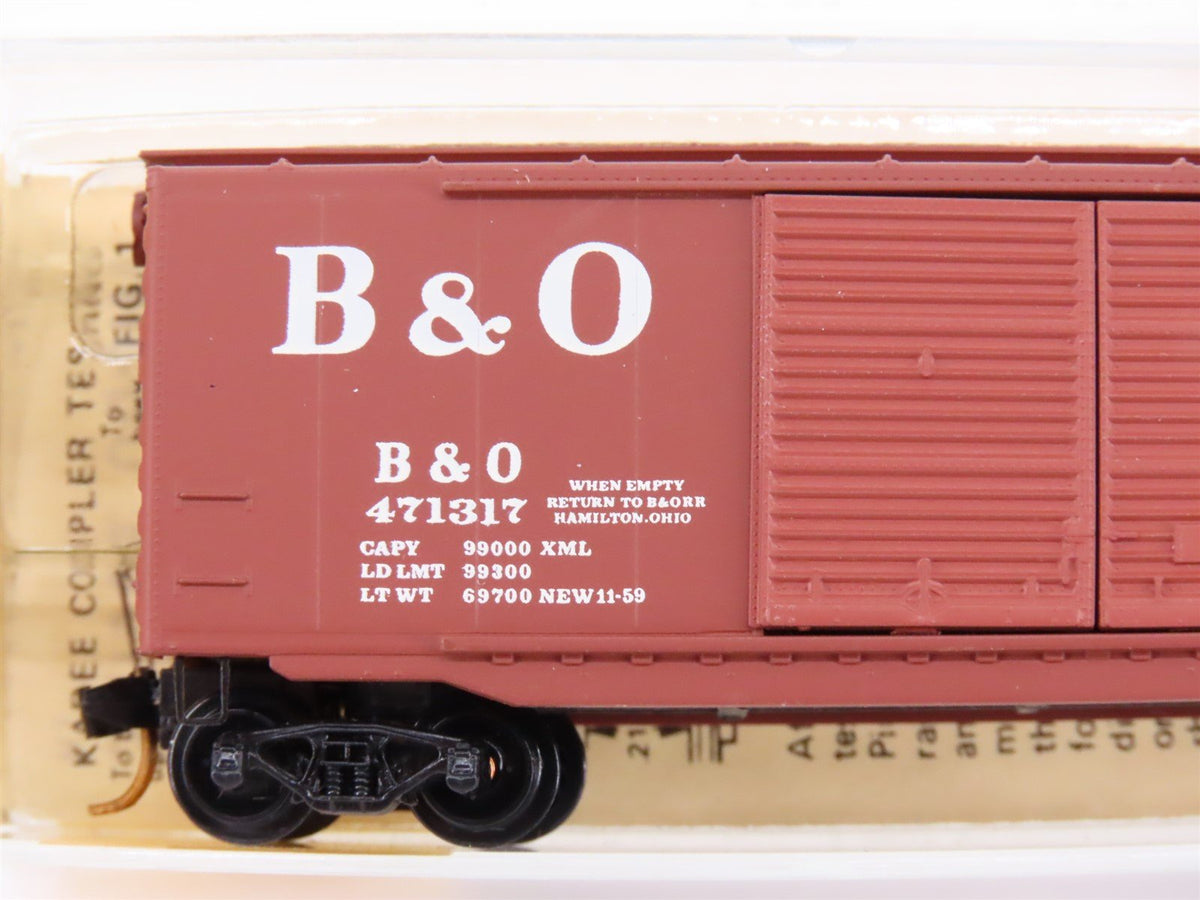 N Scale Kadee Micro-Trains MTL 34070 B&amp;O &quot;Sentinel Service&quot; 50&#39; Box Car #471317