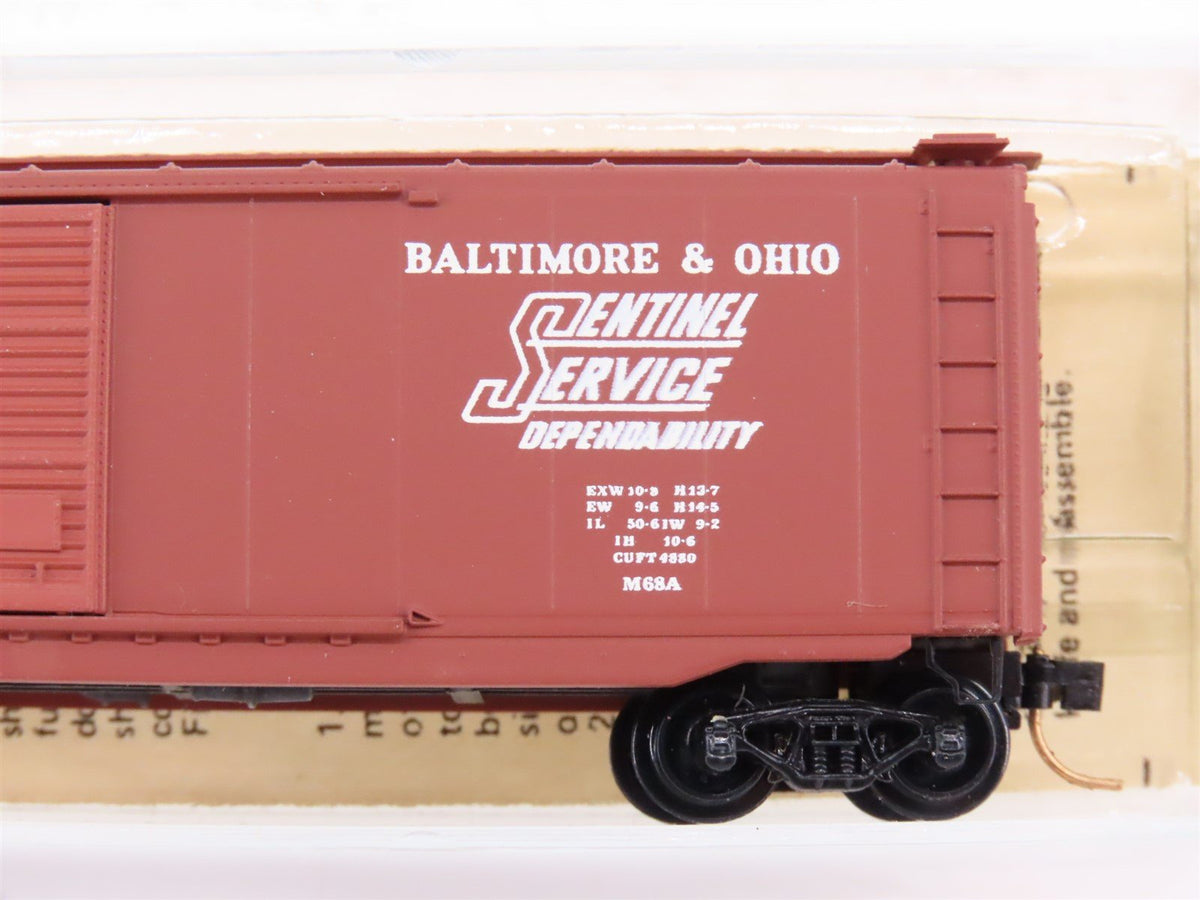 N Scale Kadee Micro-Trains MTL 34070 B&amp;O &quot;Sentinel Service&quot; 50&#39; Box Car #471317