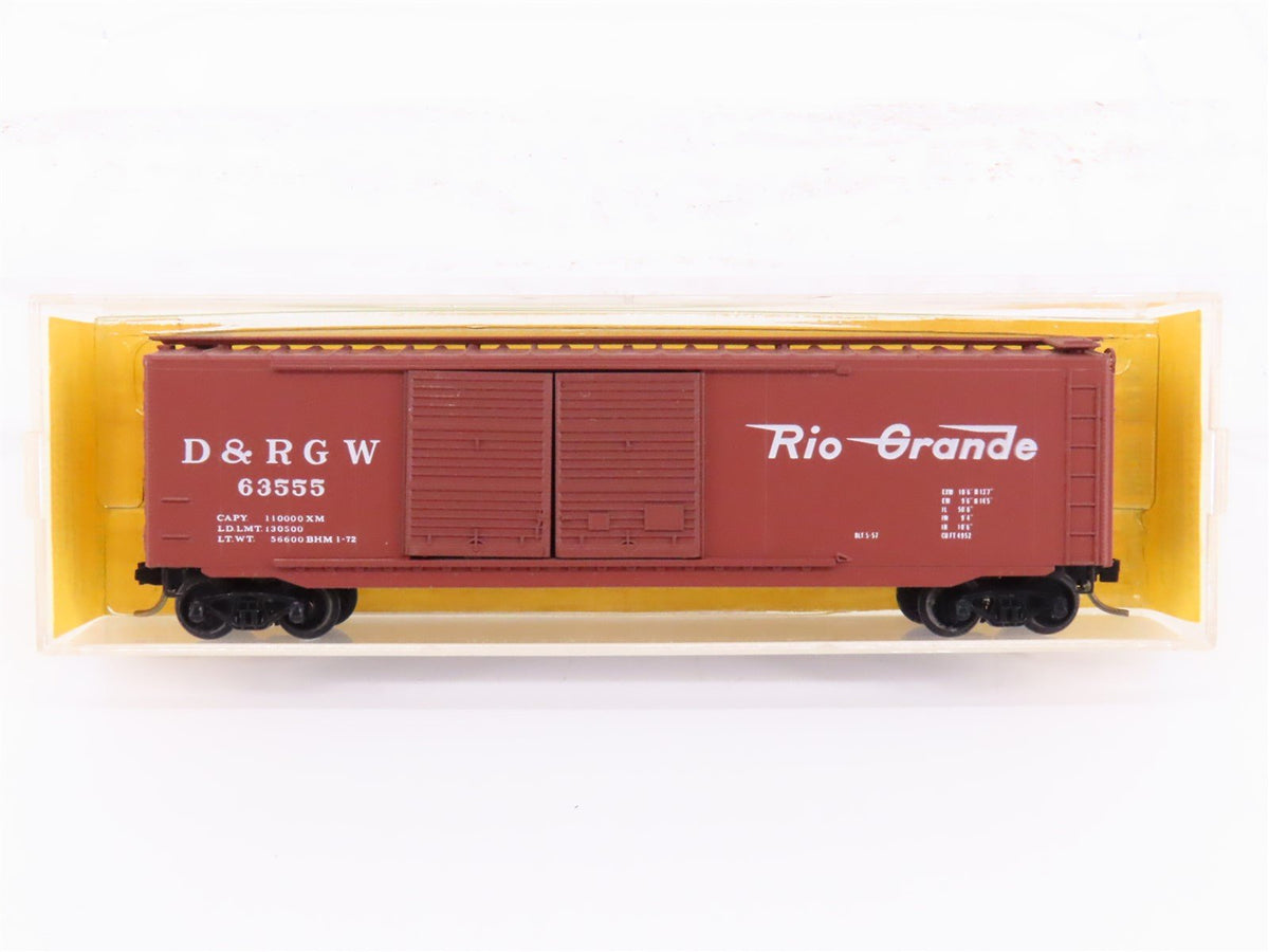 N Scale Kadee Micro-Trains MTL 34105-1 D&amp;RGW Rio Grande 50&#39; Box Car #63555