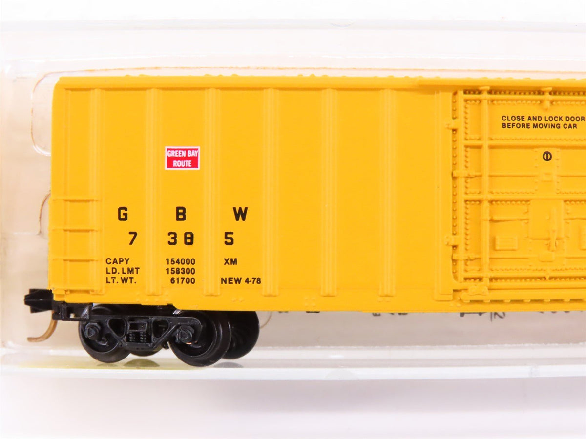 N Scale Kadee Micro-Trains MTL 27080 GBW Green Bay Western 50&#39; Box Car #7385