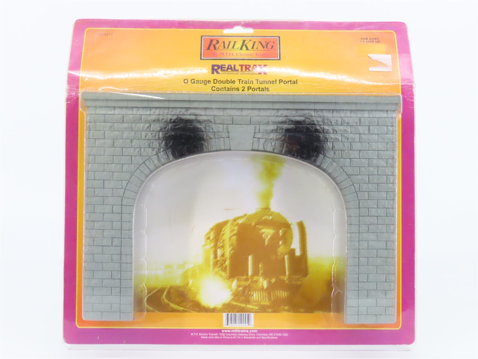 O 1/48 Scale MTH RailKing 40-9015 Double Train Tunnel Portal Pack