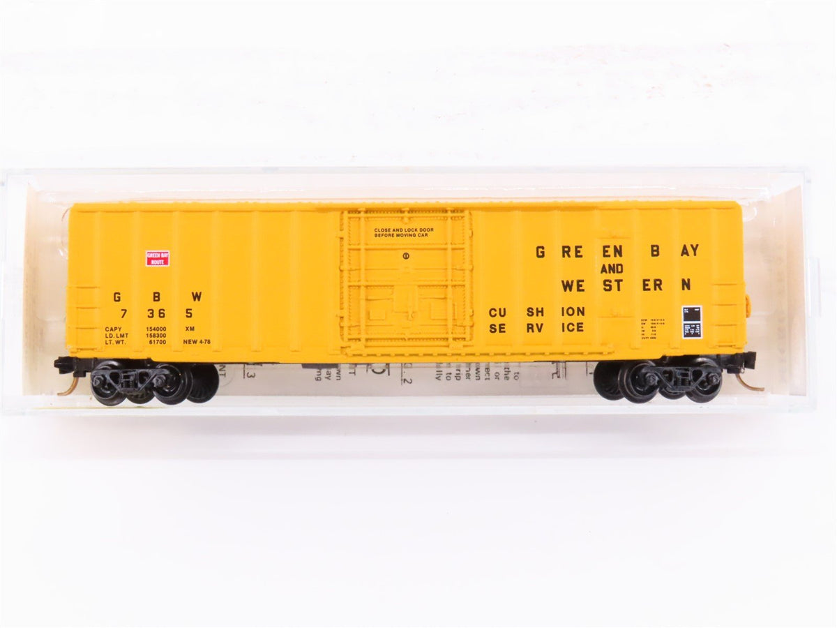 N Scale Kadee Micro-Trains MTL 27080 GBW Green Bay Western 50&#39; Box Car #7365