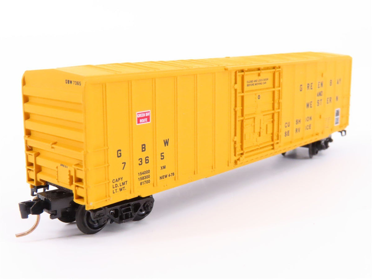 N Scale Kadee Micro-Trains MTL 27080 GBW Green Bay Western 50&#39; Box Car #7365