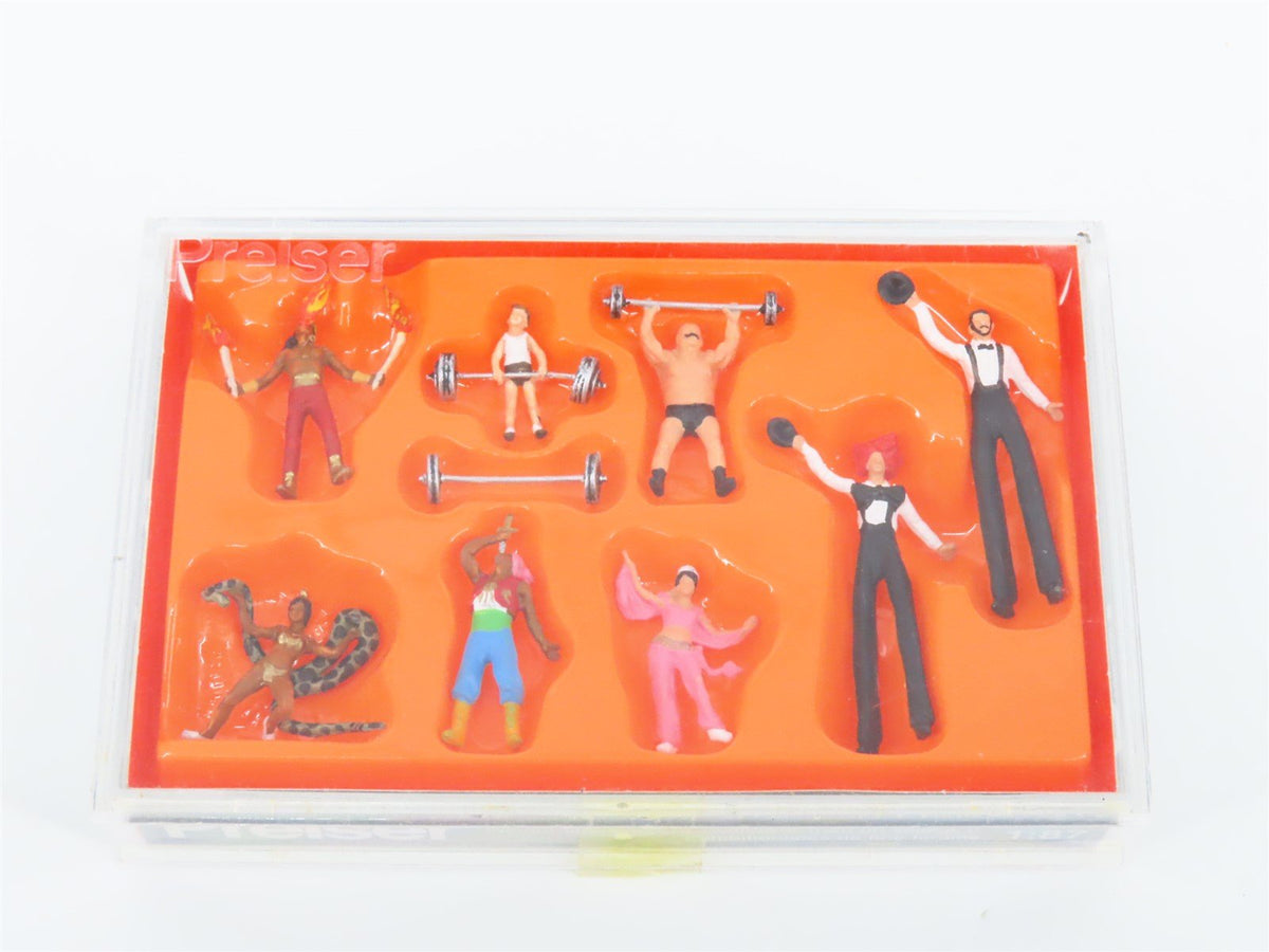 Lot of 4 HO 1/87 Scale Preiser Circus / Carnival Figure Packs