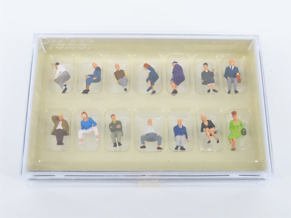 Lot of 11 HO Scale Preiser Spectators, Seated People, Youths &amp; More Figure Packs