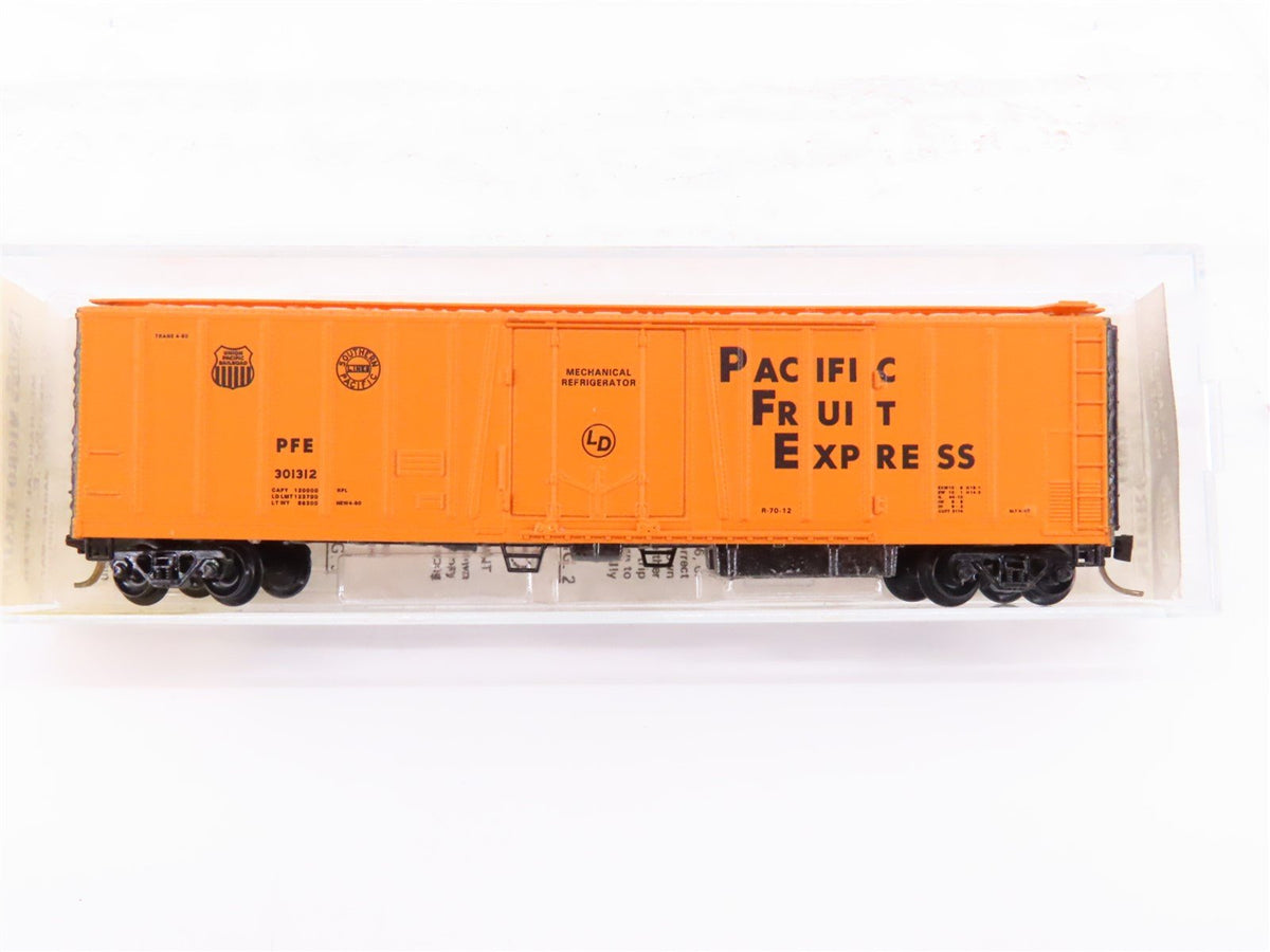 N Kadee Micro-Trains MTL 70010 PFE Pacific Fruit Express 51&#39; Reefer #301312