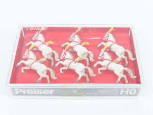 Lot of 4 HO 1/87 Scale Preiser Galloping, Draught & Show Horses Figure Packs