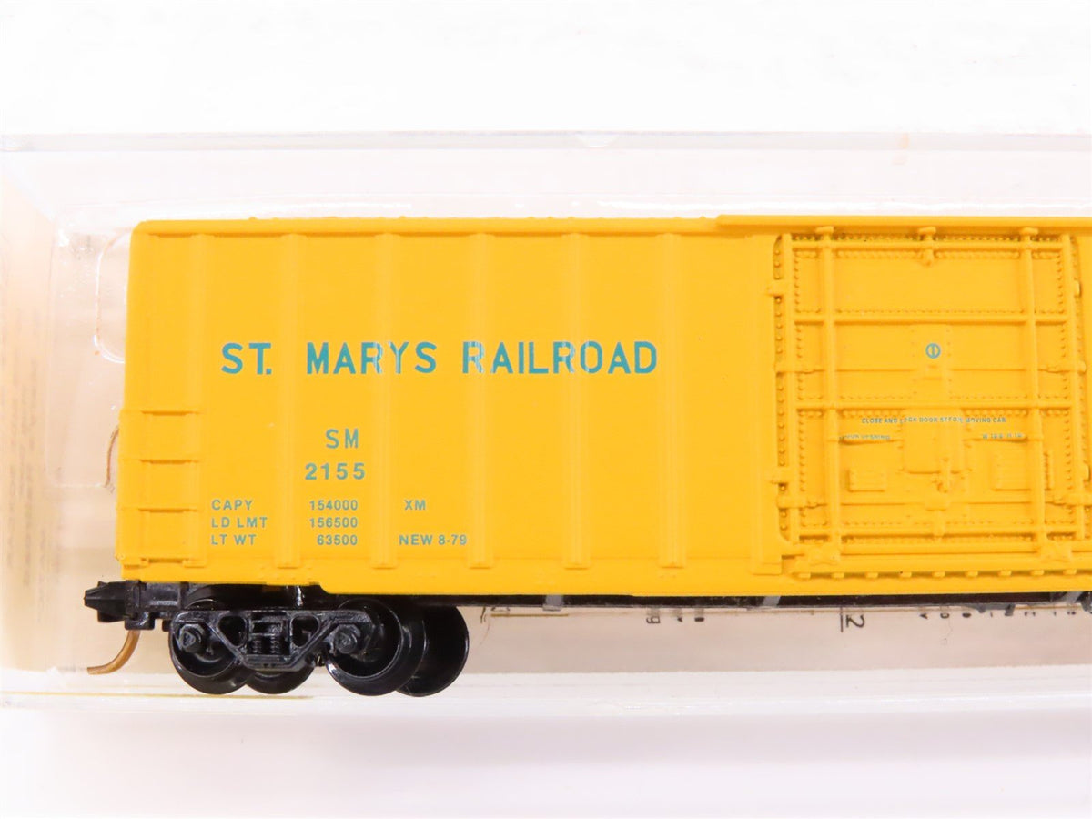 N Scale Kadee Micro-Trains MTL 27130 SM St Mary&#39;s Railroad 50&#39; Box Car #2155