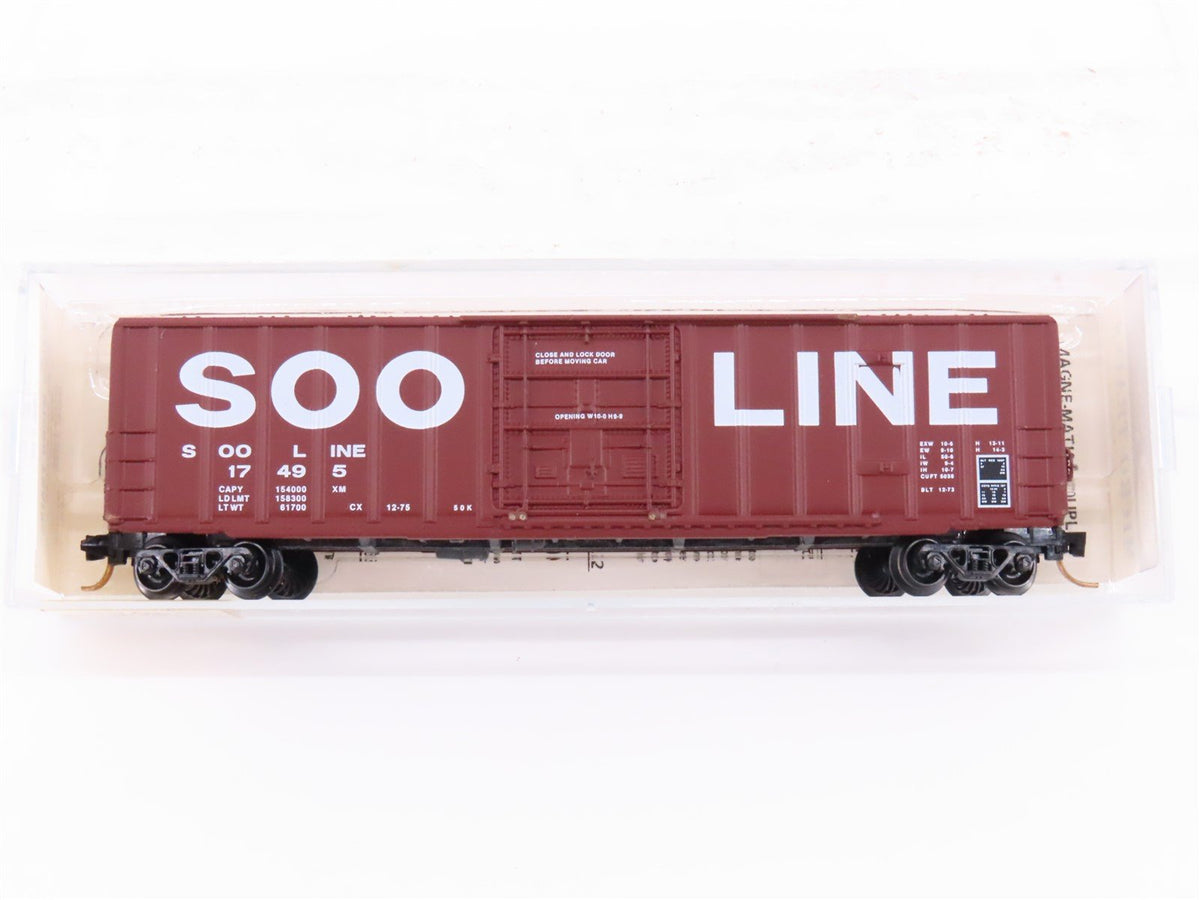 N Scale Kadee Micro-Trains MTL 27060 SOO Line 50&#39; Plug Door Box Car #17495