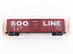 N Scale Kadee Micro-Trains MTL 27060 SOO Line 50' Plug Door Box Car #17495