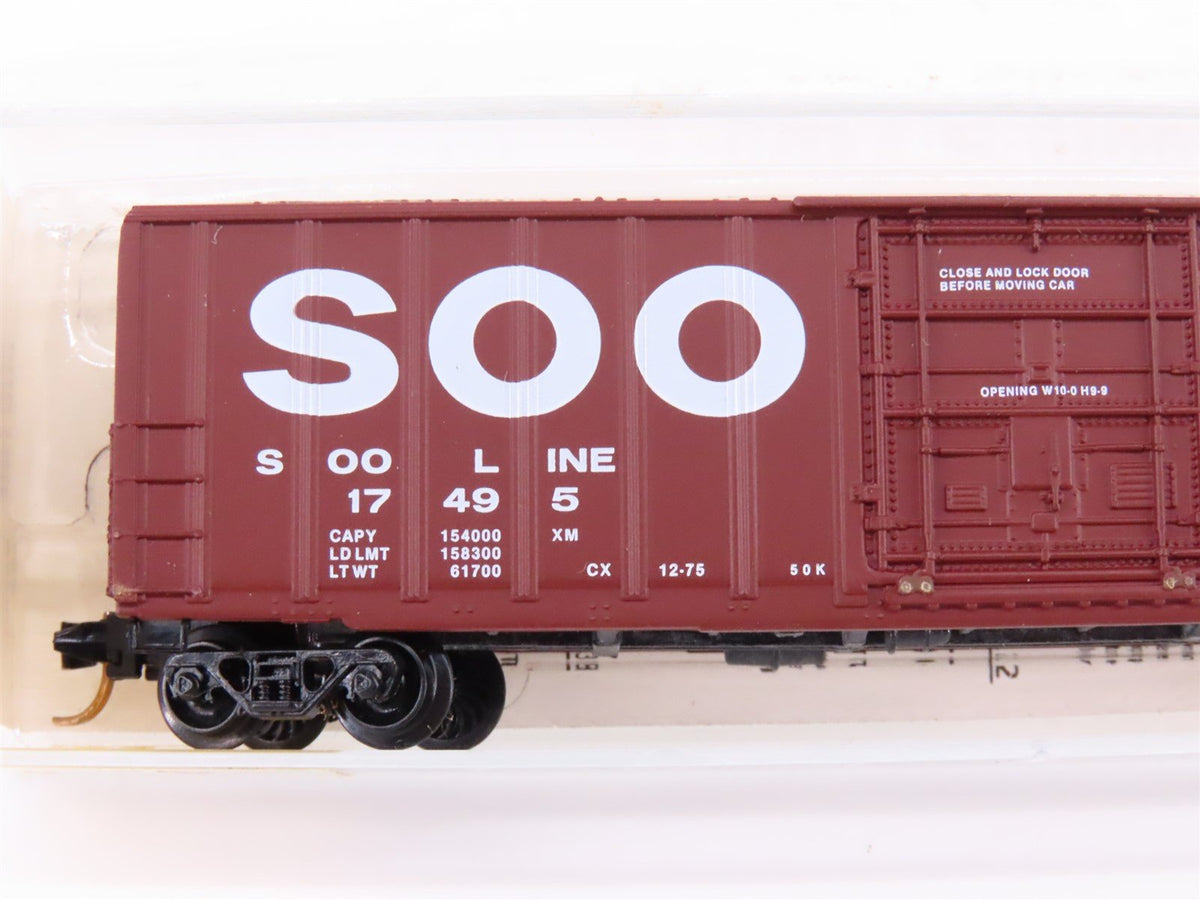 N Scale Kadee Micro-Trains MTL 27060 SOO Line 50&#39; Plug Door Box Car #17495