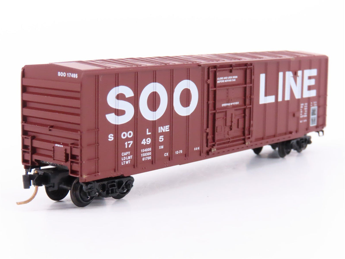 N Scale Kadee Micro-Trains MTL 27060 SOO Line 50&#39; Plug Door Box Car #17495