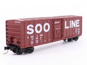 N Scale Kadee Micro-Trains MTL 27060 SOO Line 50' Plug Door Box Car #17495