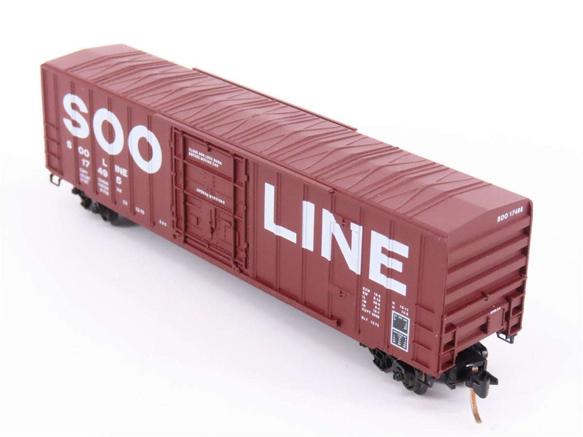 N Scale Kadee Micro-Trains MTL 27060 SOO Line 50&#39; Plug Door Box Car #17495