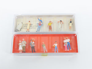 Lot of 10 HO Preiser Spectators, Seated People, Children & More Figure Packs