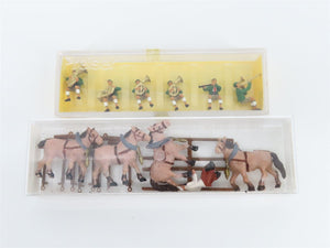 Lot of 8 HO Preiser & Merten Animals, Musicians, & More Figure Packs