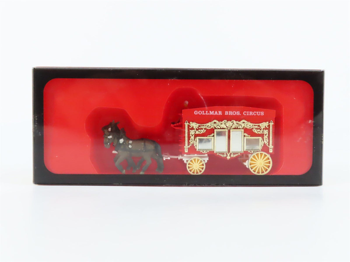 HO Scale Preiser Great Circus Train 22151 Gollmar Bros. Circus Horse-Drawn Wagon