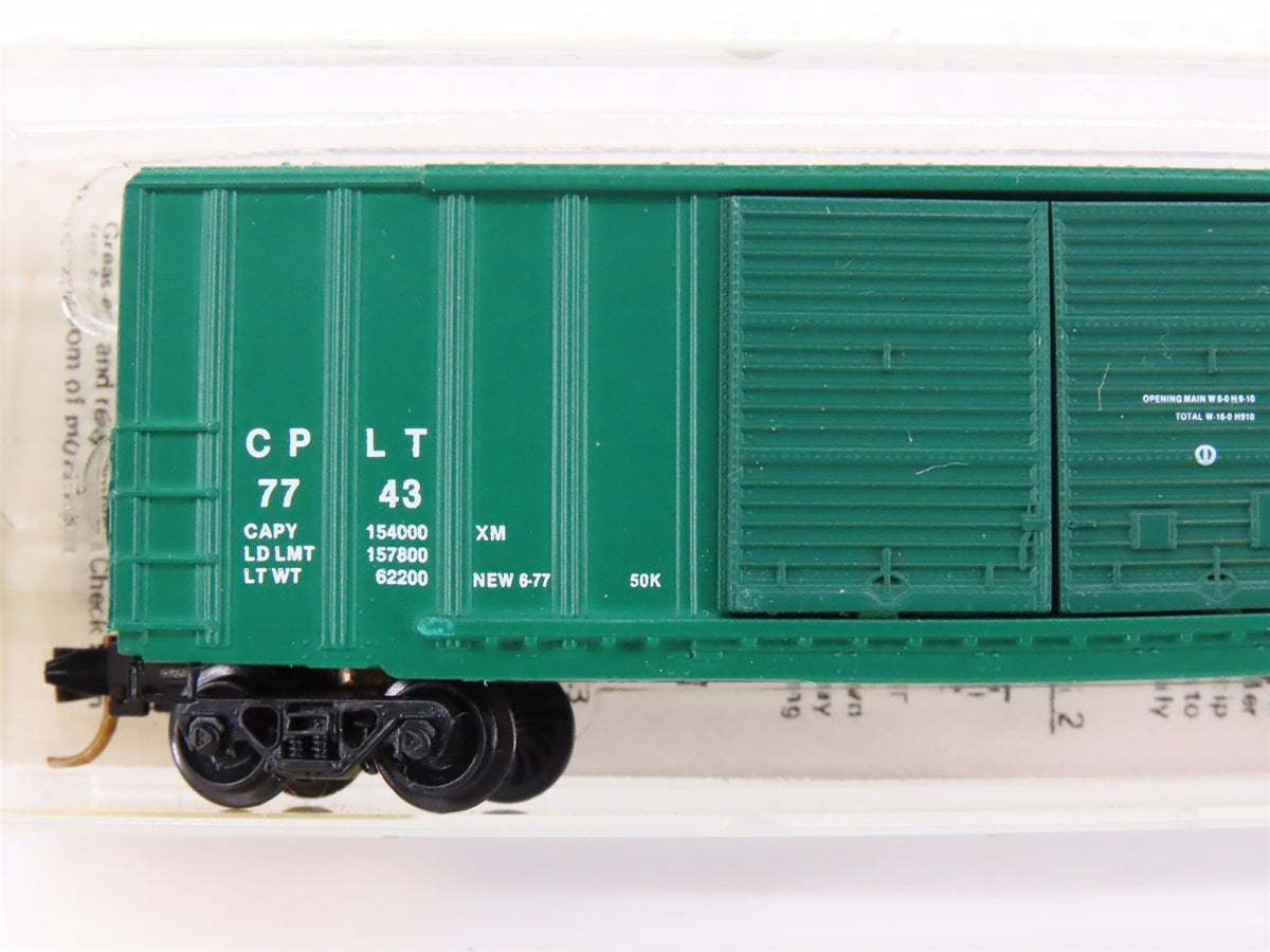 N Scale Kadee Micro-Trains MTL 30100 CPLT Railroad 50&#39; Rib Side Box Car #7743