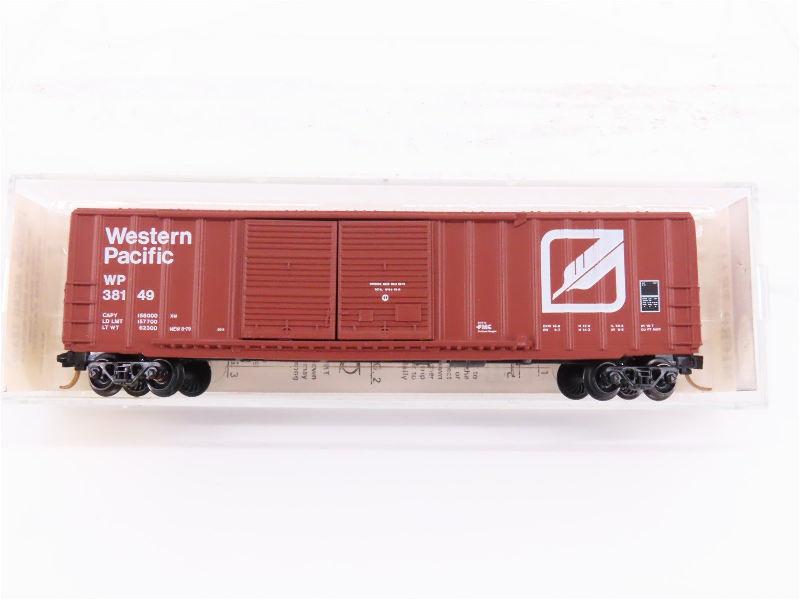 N Scale Kadee Micro-Trains MTL 30080 WP Western Pacific Feather Box Car #38149