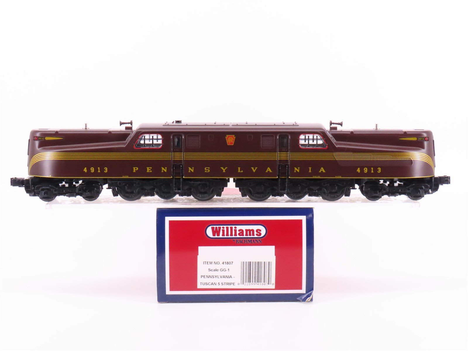 O Gauge 3-Rail Williams 41807 PRR Pennsylvania GG1 Electric Locomotive #4913