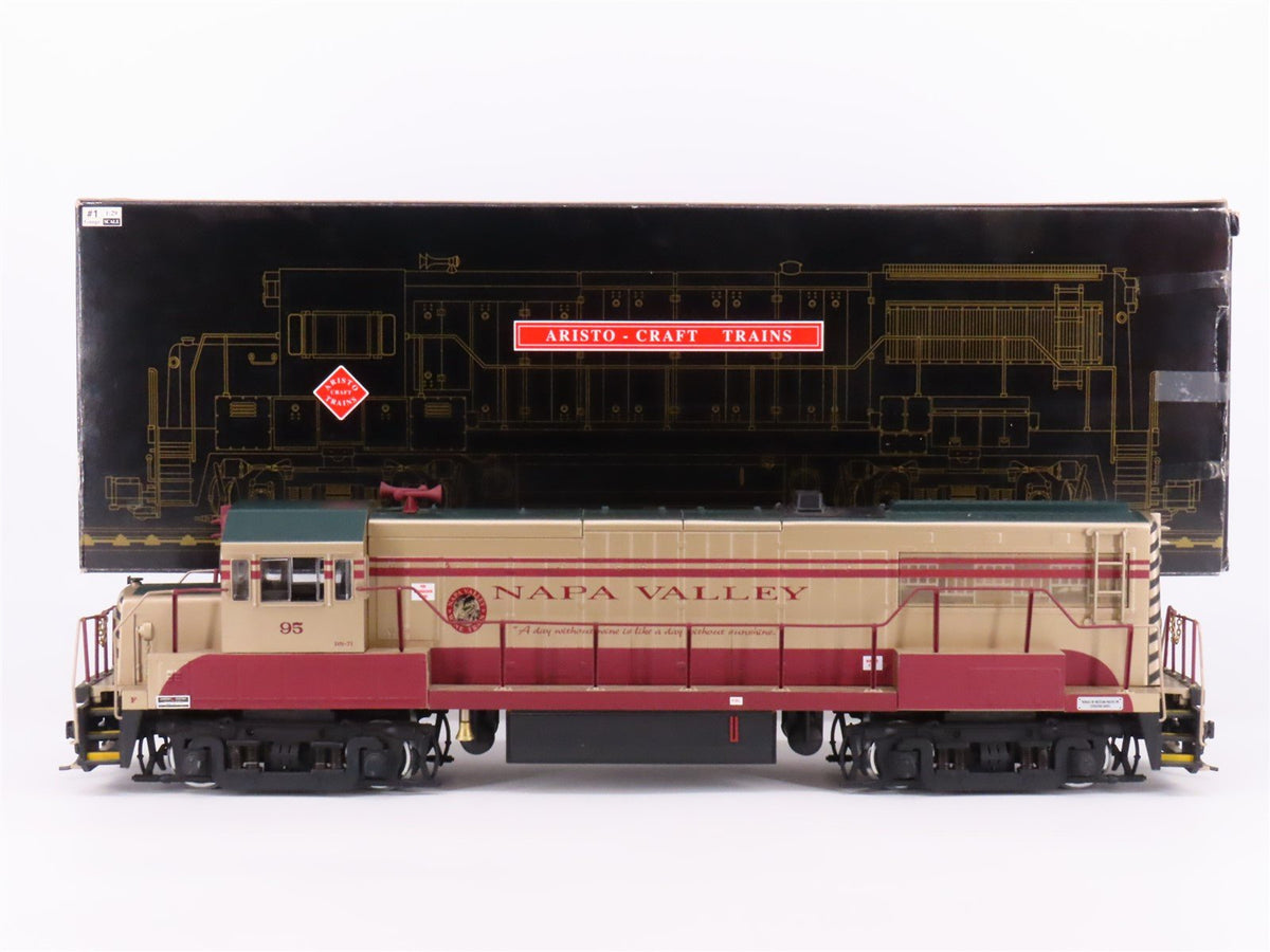 G 1:29 Scale Aristocraft Napa Valley U25B Diesel Locomotive #95 w/ Sound &amp; Smoke