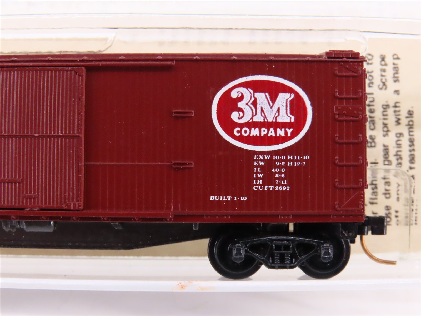 N Scale Kadee Micro-Trains MTL 42090 MINX 3M 40' Single Door Box Car #1044