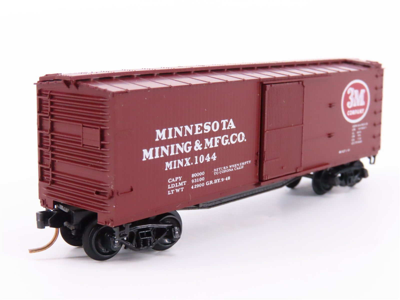 N Scale Kadee Micro-Trains MTL 42090 MINX 3M 40' Single Door Box Car #1044