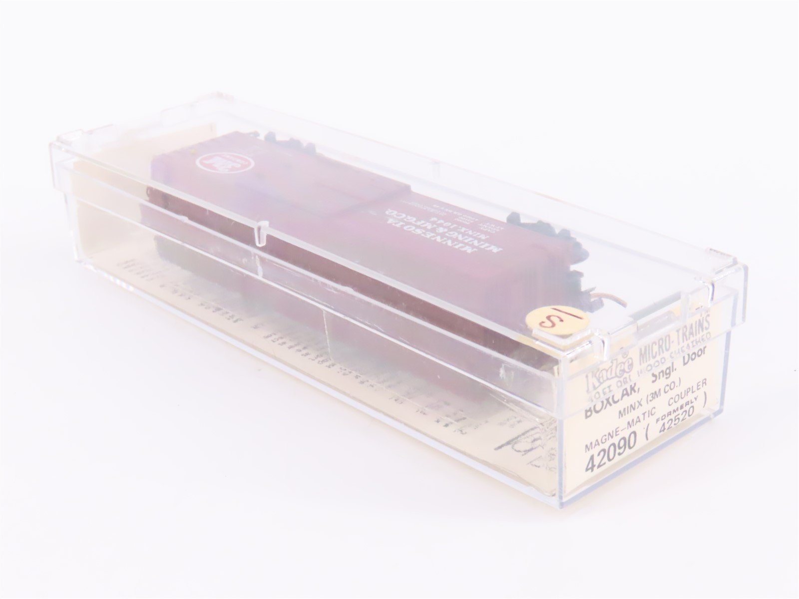 N Scale Kadee Micro-Trains MTL 42090 MINX 3M 40' Single Door Box Car #1044