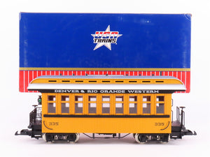 G Scale USA Trains R-30501 DRGW Rio Grande Wood Observation Passenger Car #335