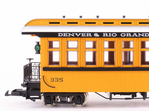 G Scale USA Trains R-30501 DRGW Rio Grande Wood Observation Passenger Car #335