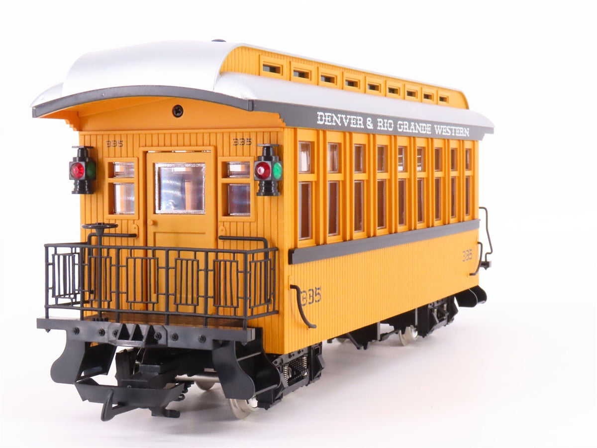 G Scale USA Trains R-30501 DRGW Rio Grande Wood Observation Passenger Car #335