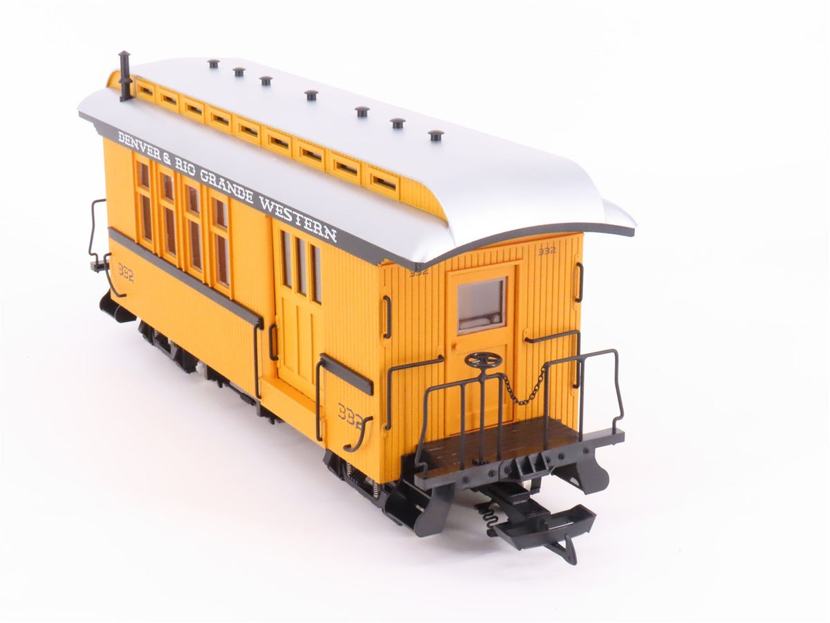 G Scale USA Trains R-30201 DRGW Rio Grande Wood Combine Passenger Car #332