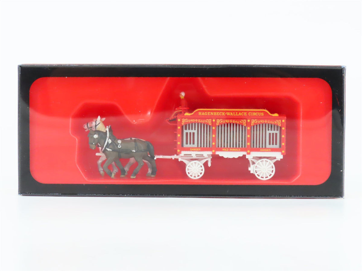 HO Preiser Great Circus Train 22153 Hagenbeck-Wallace Horse-Drawn Animal Wagon