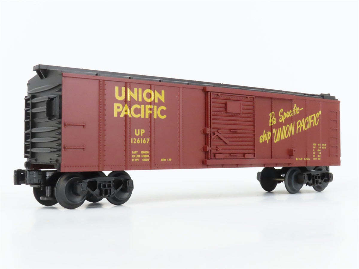 O Gauge 3-Rail Semi-Scale MTH Rail-King 30-7412 UP Union Pacific Box Car #126167