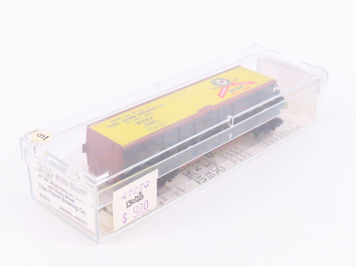 N Scale Kadee Micro-Trains MTL 47270 WFEX Theo Hamm Brewing 40&#39; Reefer #1302