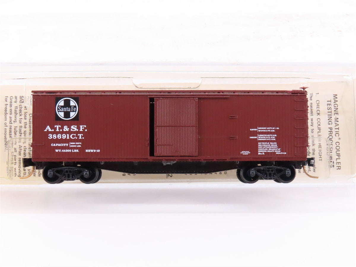 N Scale Kadee Micro-Trains MTL 39060 ATSF Santa Fe Railroad 40&#39; Box Car #38691CT