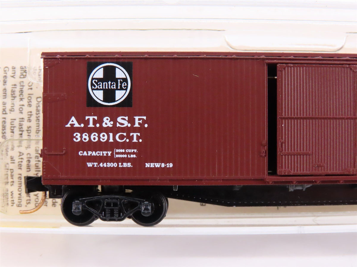 N Scale Kadee Micro-Trains MTL 39060 ATSF Santa Fe Railroad 40&#39; Box Car #38691CT