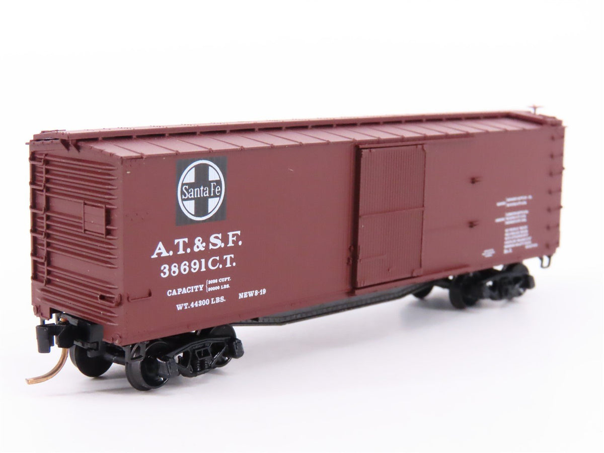 N Scale Kadee Micro-Trains MTL 39060 ATSF Santa Fe Railroad 40&#39; Box Car #38691CT