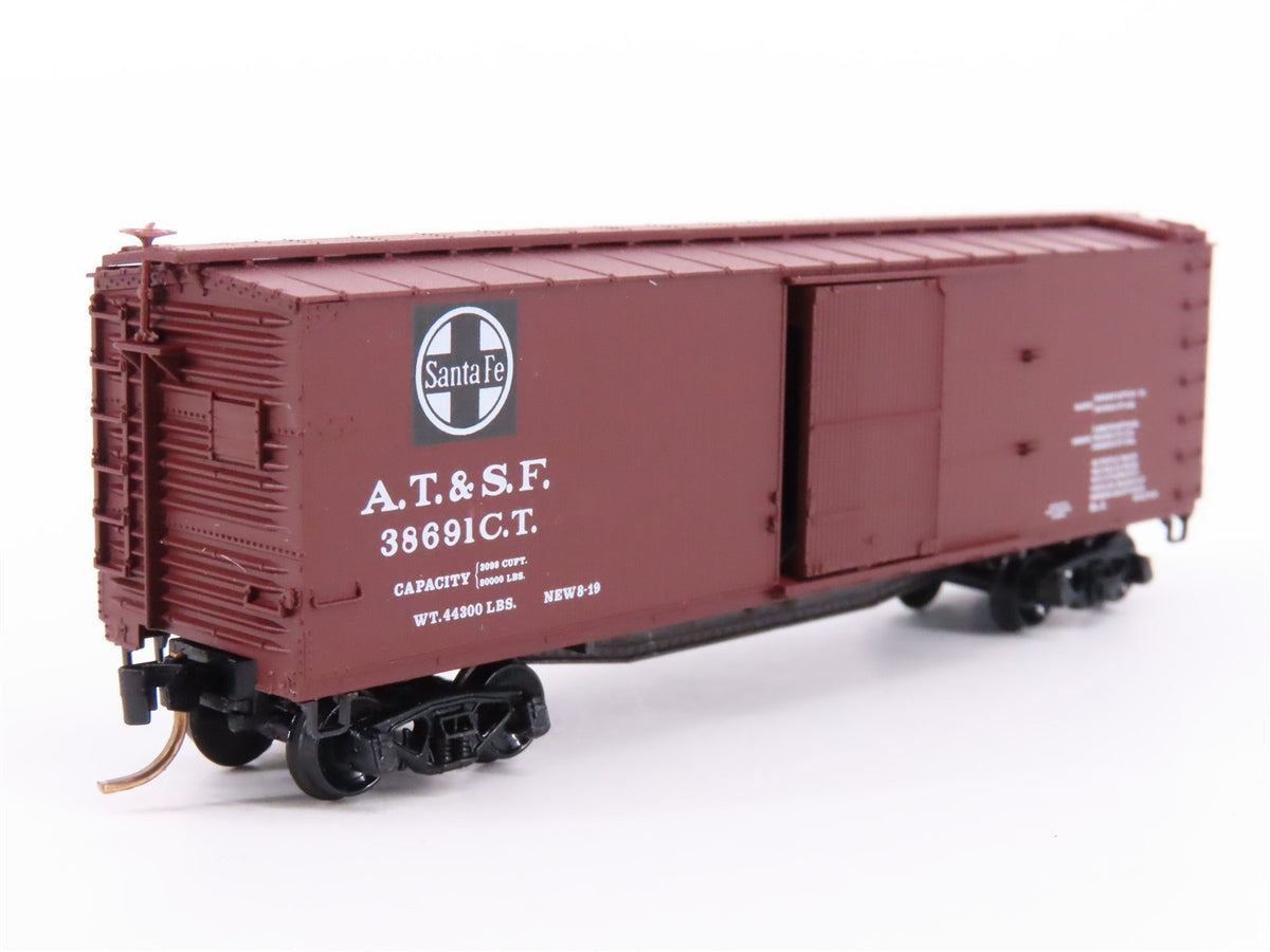 N Scale Kadee Micro-Trains MTL 39060 ATSF Santa Fe Railroad 40&#39; Box Car #38691CT