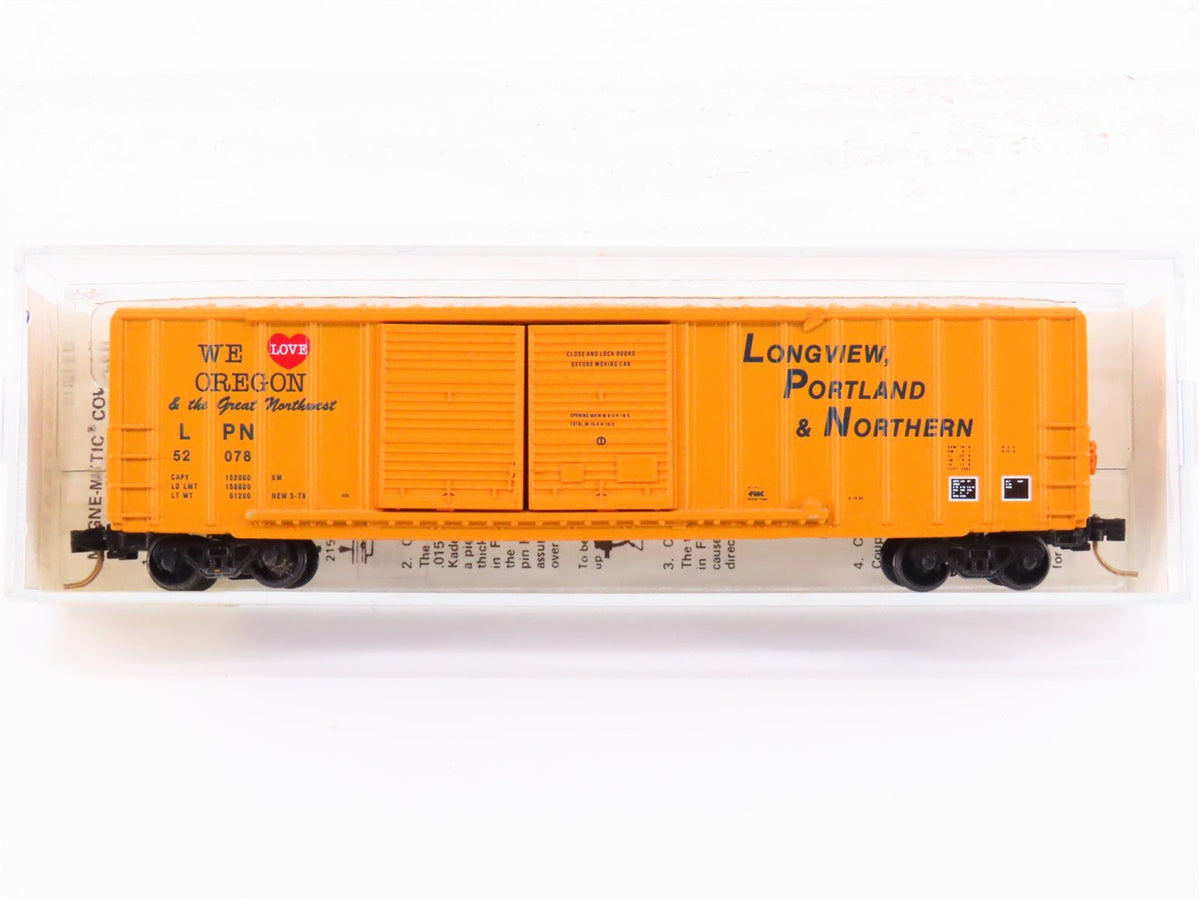 N Scale Kadee Micro-Trains MTL LPN Longview Portland &amp; Northern Box Car #52078