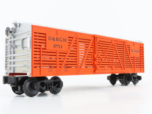 O Gauge 3-Rail Semi-Scale MTH Rail-King 30-7110 D&RGW Rio Grande Stock Car 37713