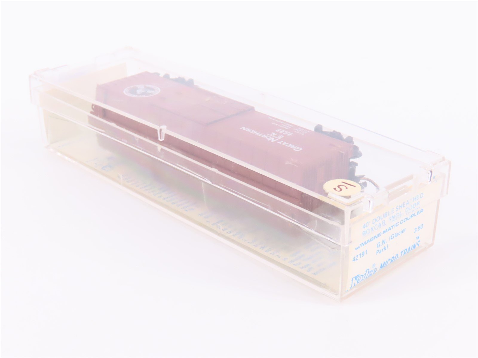 N Kadee Micro-Trains MTL 42191 GN Glacier Park 40' Box Car #6209 Blue Label