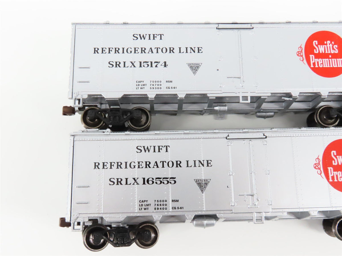 HO Scale Athearn SRLX Swift&#39;s Premium 40&#39; Steel Reefers 6-Car Set