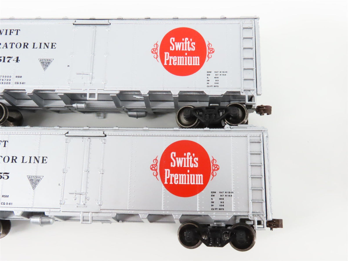 HO Scale Athearn SRLX Swift&#39;s Premium 40&#39; Steel Reefers 6-Car Set