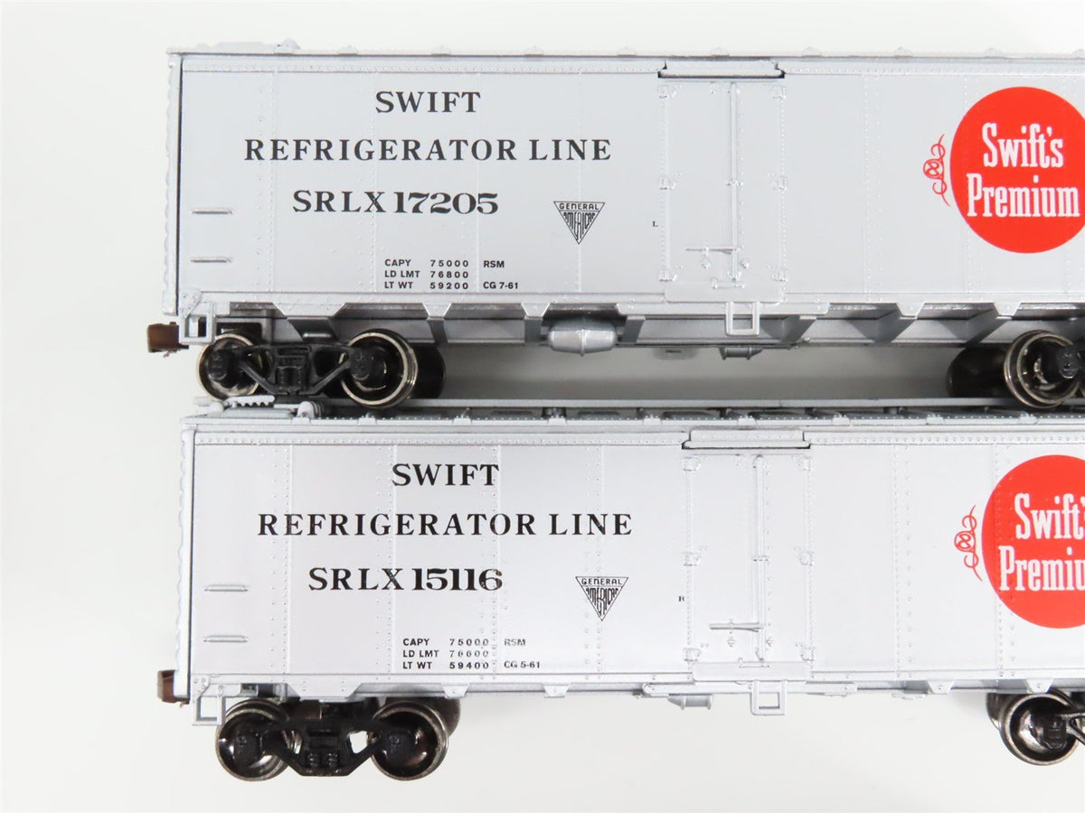 HO Scale Athearn SRLX Swift&#39;s Premium 40&#39; Steel Reefers 6-Car Set